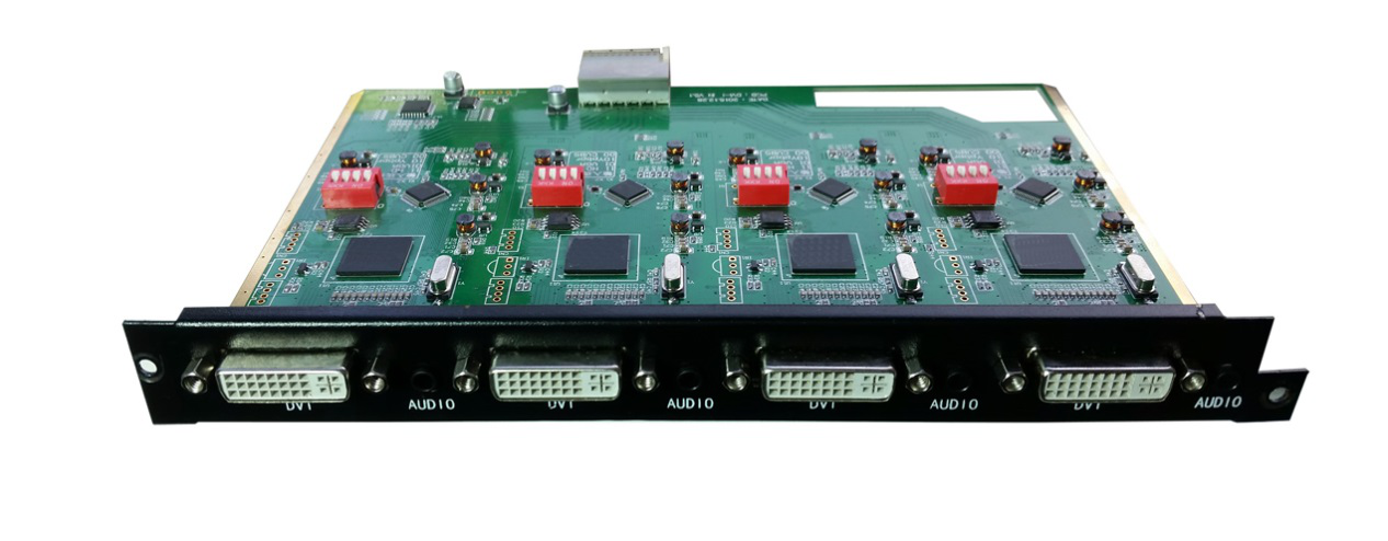 4路VGA/分量YP带音频输入卡K-4MVS4IN